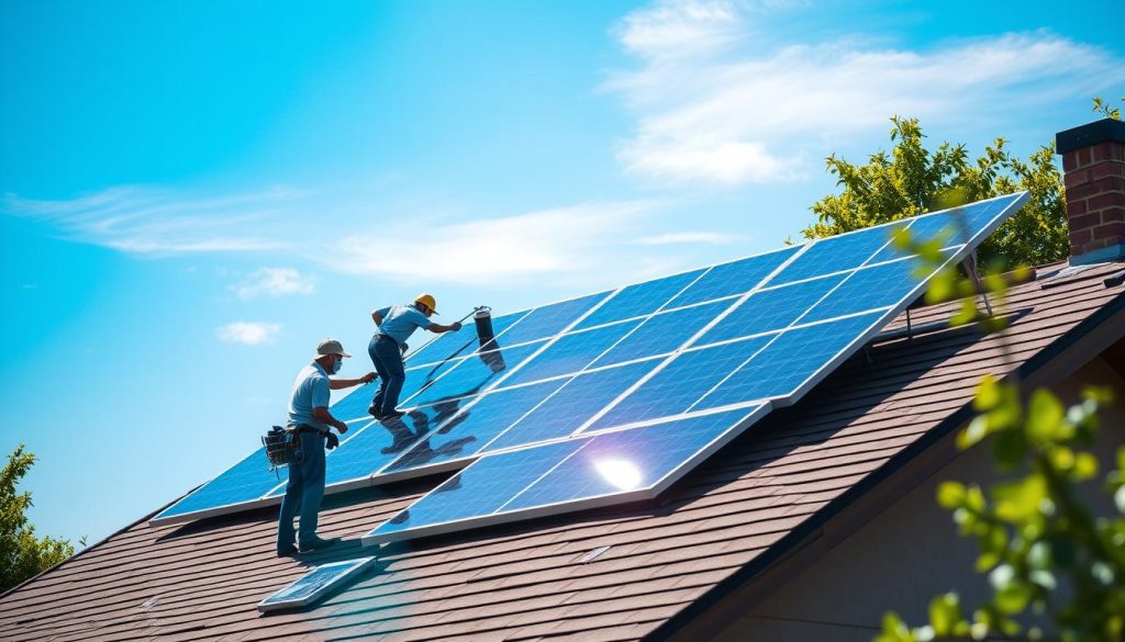 solar panel installation